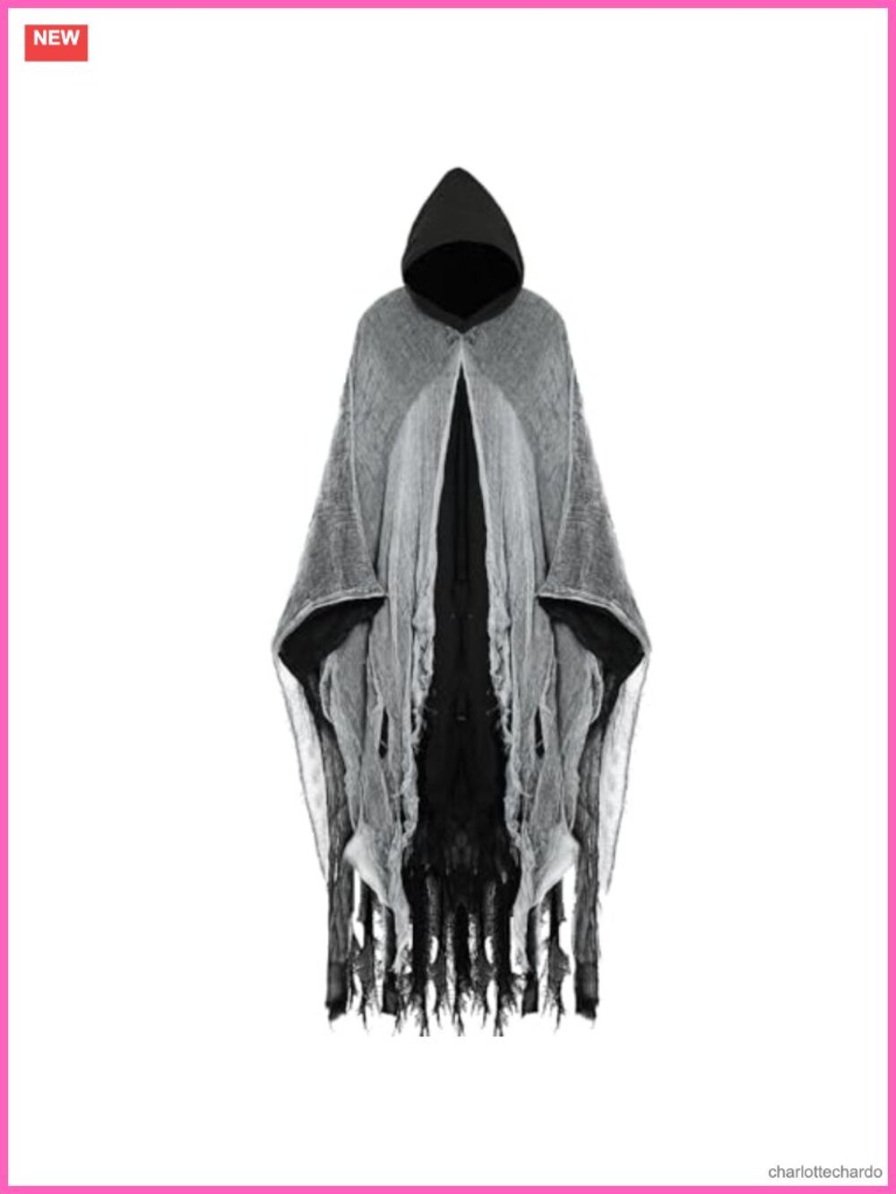 Hooded Cloak Costume Robe Cape Halloween Cosplay Wizard Witch Adult